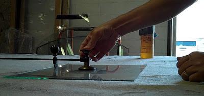 Corte de cristales en círculo Cortar cristales en círculo