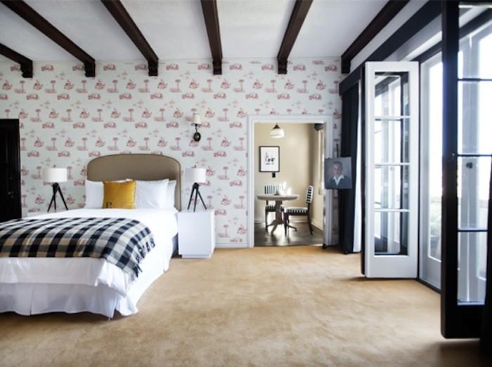 A Bedroom at the Palihouse of Santa Monica I Remodelista