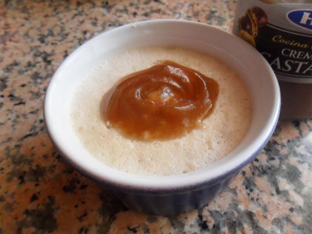 Cocinando con crema de castañas (mousse de castañas y helado de castañas y chocolate) Cocinando con crema de castañas (mousse de castañas y helado de castañas y chocolate)