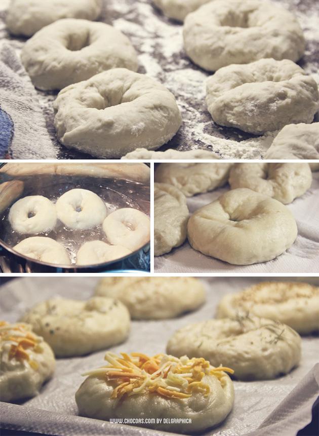 bagels paso a paso Receta bagels