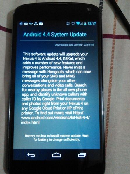 Nexus 4 ya comienza a actualizarse a Android 4.4 KitKat vía OTA Untitled-2