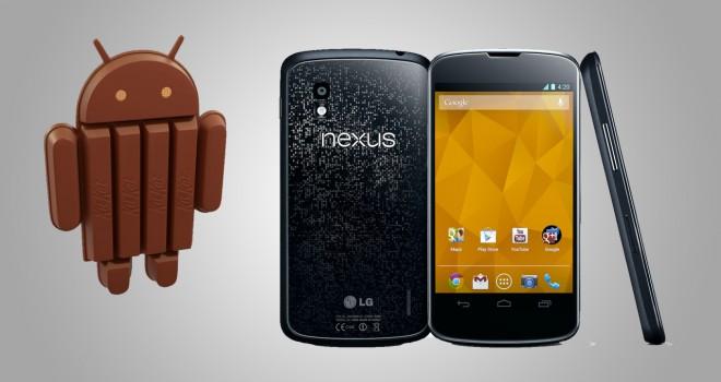 Nexus 4 ya comienza a actualizarse a Android 4.4 KitKat vía OTA Nexus 4 ya comienza a actualizarse a Android 4.4 KitKat vía OTA