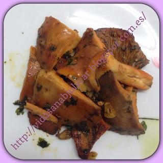 Níscalos en salsa verde Níscalos en salsa verde