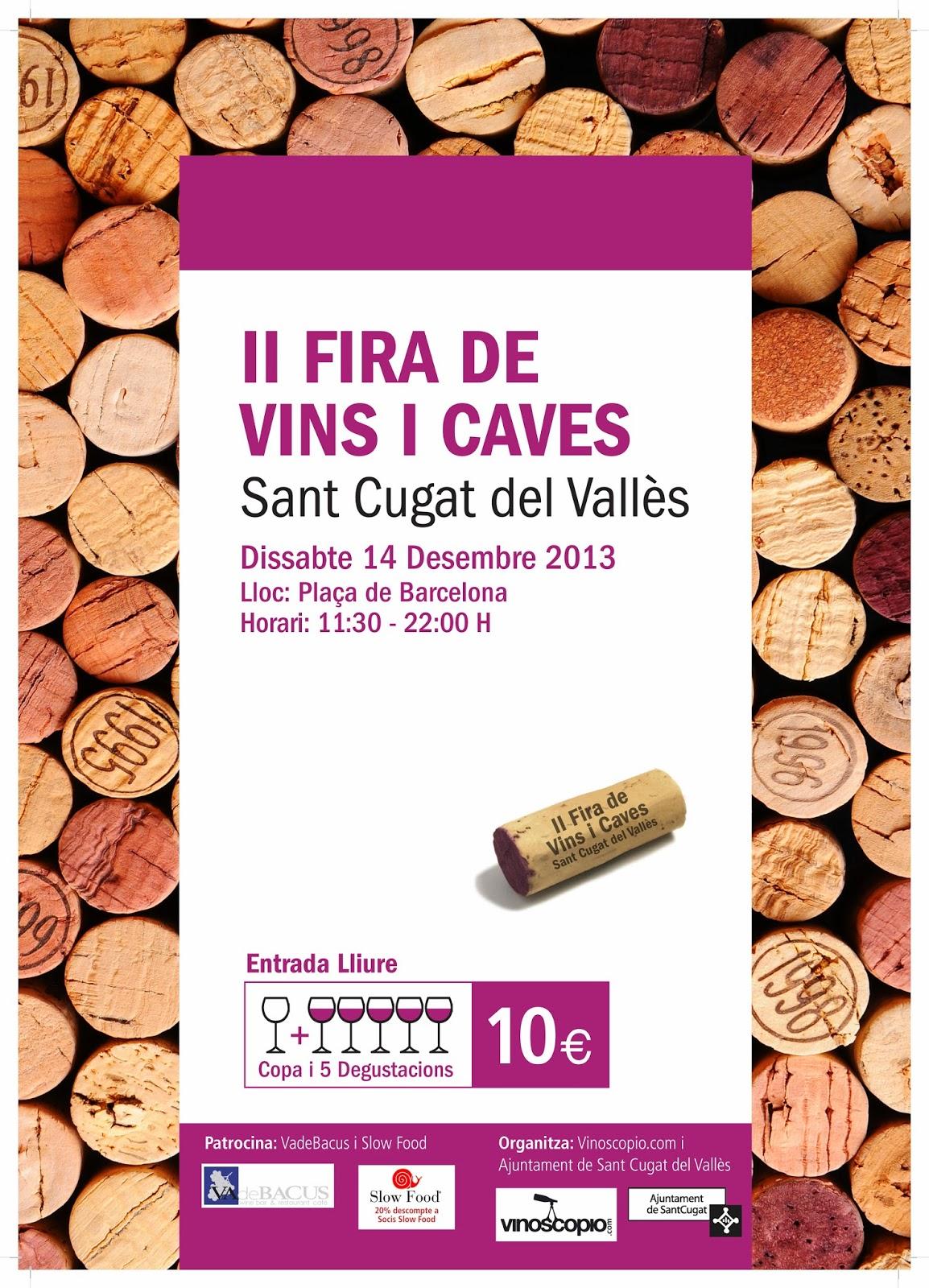 VINOSCOPIO CON SABOR A VINO: Catas profesionales abiertas a aficionados en las calles de Sant Joan Despí y Sant Cugat ( 14 y 15 de diciembre)