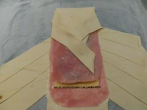 trenza y5 Hojaldre salado relleno – receta para niños