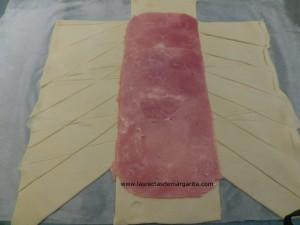 trenza y1 Hojaldre salado relleno – receta para niños
