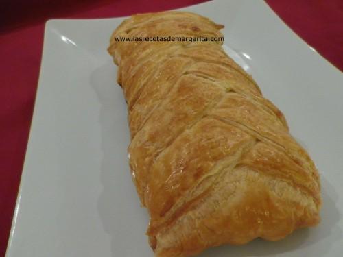 trenza y7 Hojaldre salado relleno – receta para niños