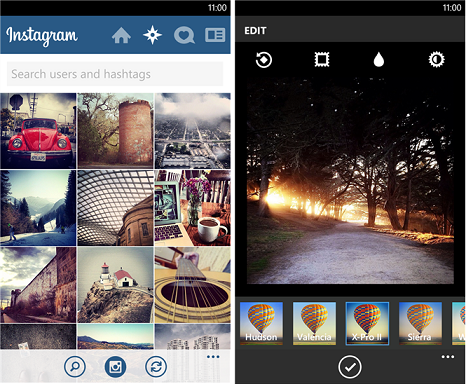 Instagram Windows Phone