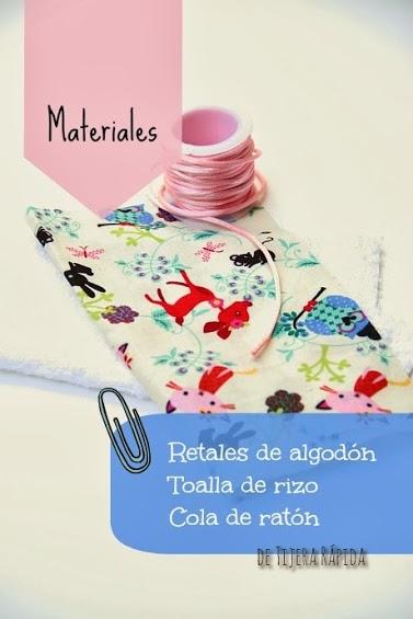 Prepara y regala toallas para bebé materiales toalla bebe