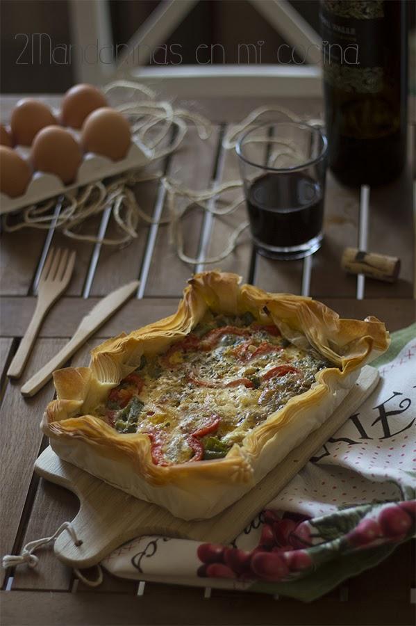 Pastel de verduras con pasta filo Pastel de verduras con pasta filo