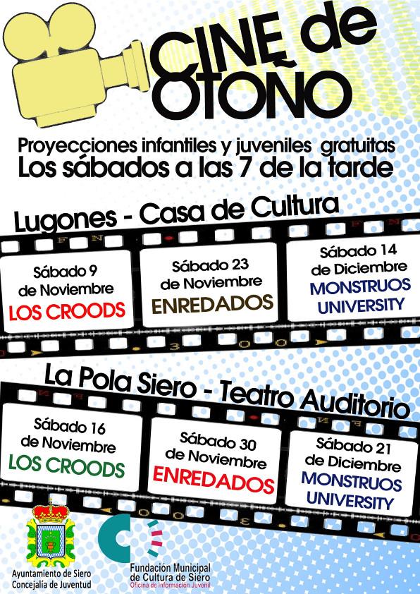 cine de otoño Planes con niños en Asturias del 22 al 29 de noviembre