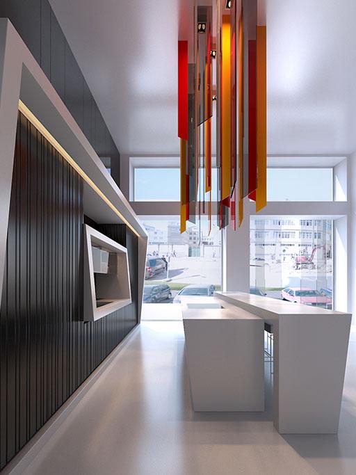A-cero Projects A-cero presenta un nuevo diseño de cocina para Grupo RG en un showroom de A Coruña.