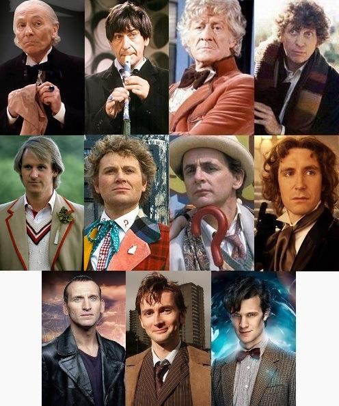Google publica excepcional Doodle del Doctor Who con un juego celebrando su 50 aniversario Versions_of_the_Doctor_who
