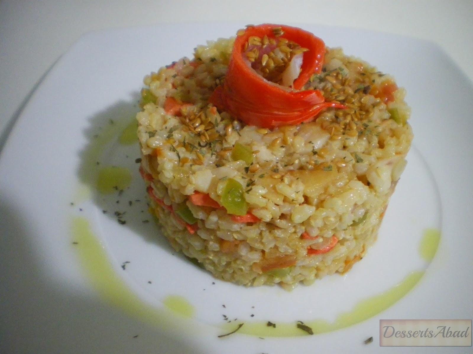 Pastel de arroz con ahumados Pastel de arroz con ahumados