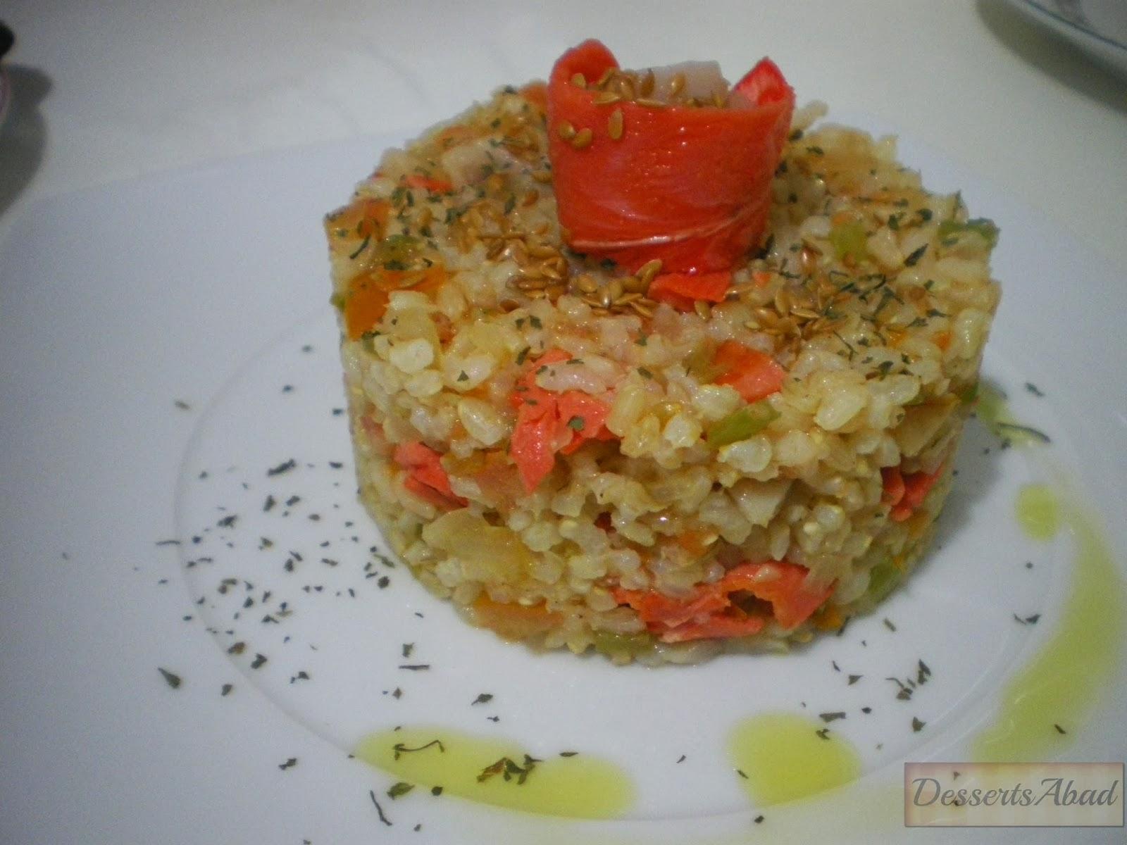 Pastel de arroz con ahumados Pastel de arroz con ahumados