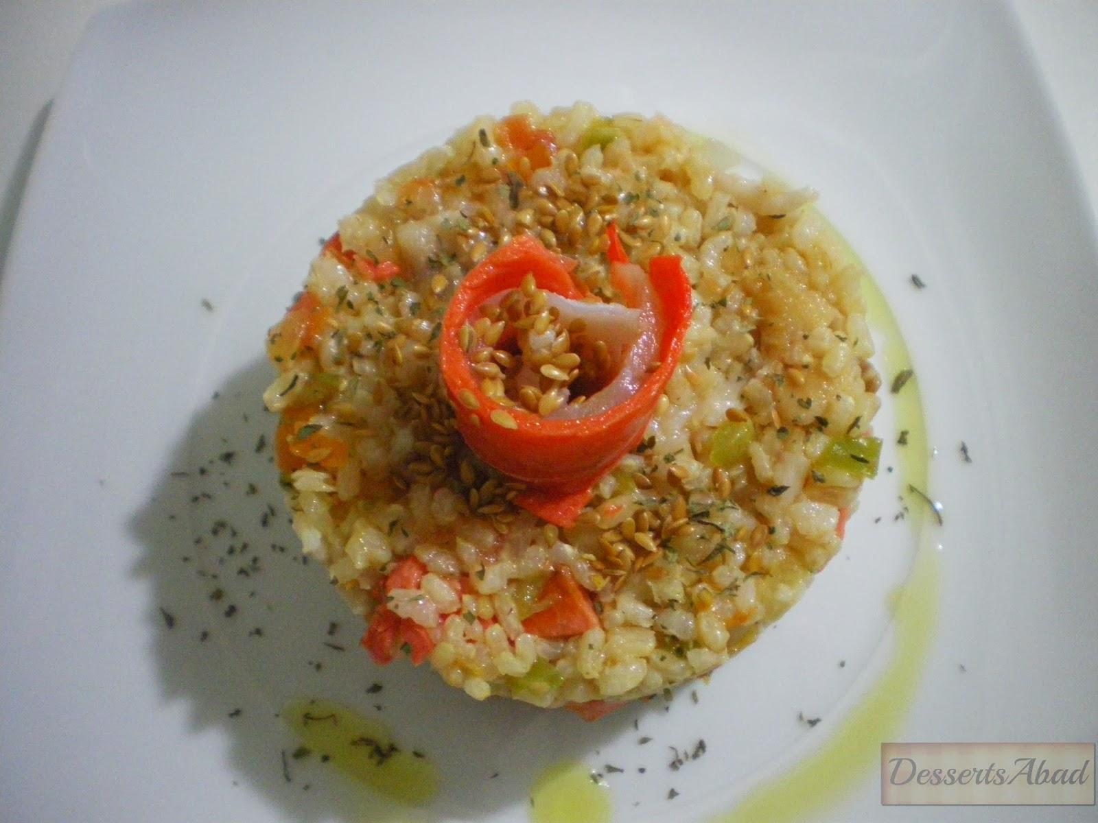 Pastel de arroz con ahumados Pastel de arroz con ahumados