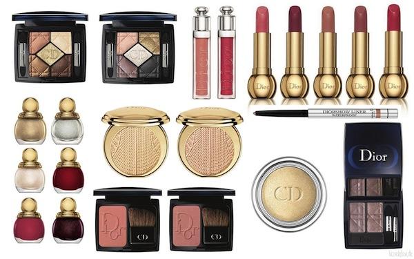Make up para Navidad, el maquillaje para las fiestas de Givenchy, Dior y Chanel Luxury_Golden-Winter-Makeup-Collection-Dior