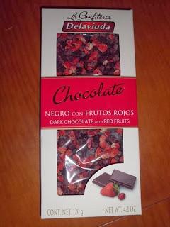 Cajita Muestras Premium. chocolate de fresas y arandanos