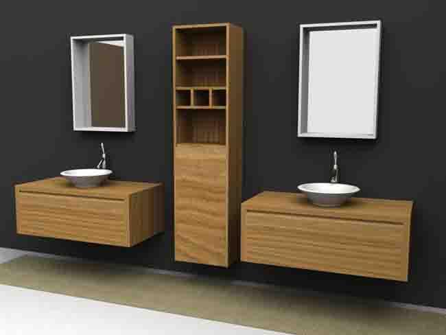 Lindos muebles de madera para el baño - Paperblog