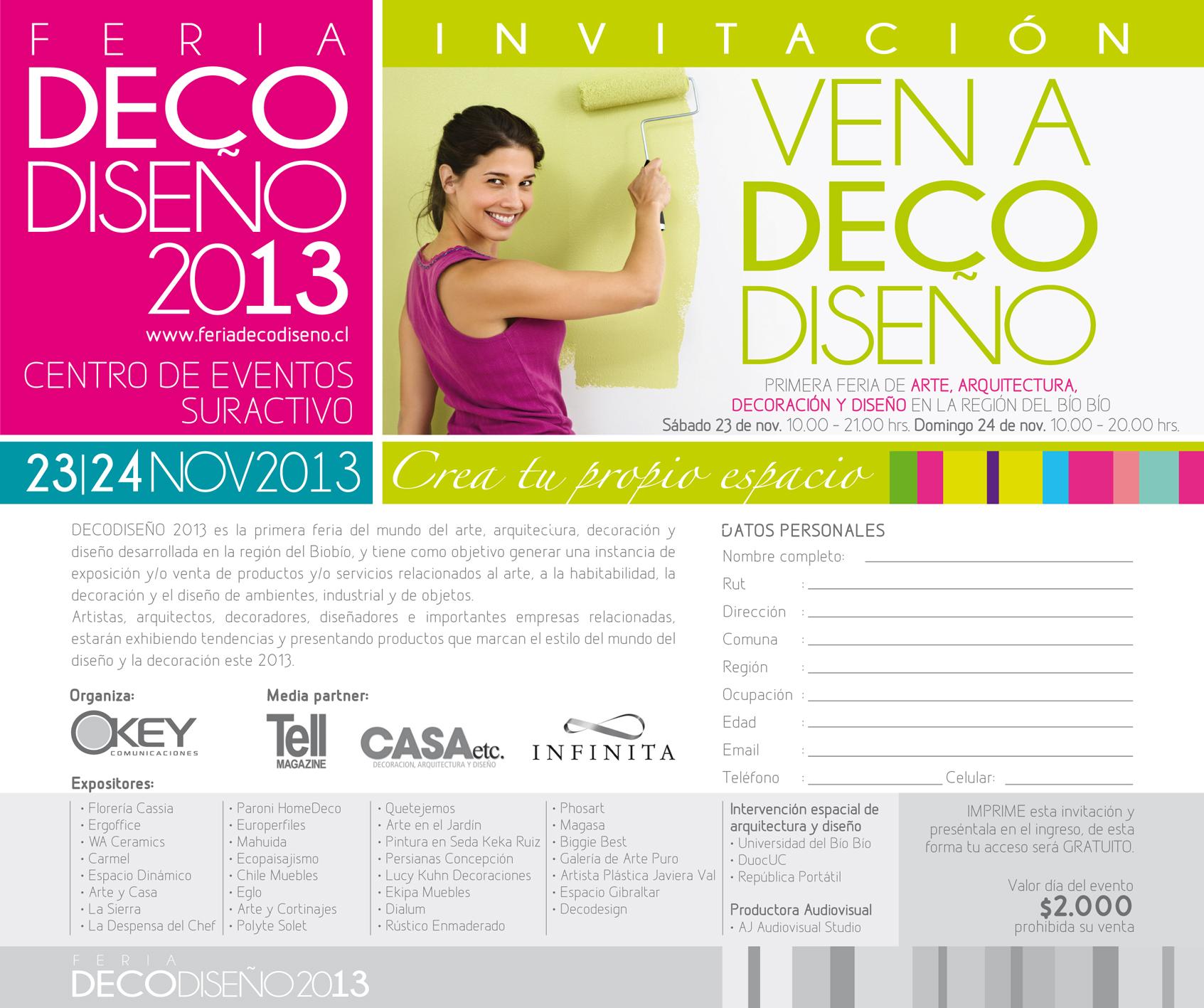 Invitación a Feria DECODISEÑO 2013 Invitación a Feria DECODISEÑO 2013
