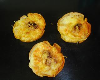 Tartaletas de coliflor y sobrasada Tartaletas de coliflor y sobrasada