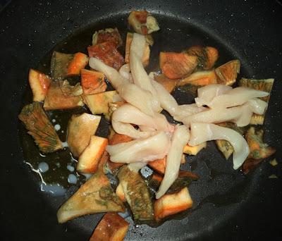 Espagueti Integrales con Setas y Pollo Espagueti Integrales con Setas y Pollo