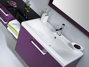 Hermosos baños color violeta