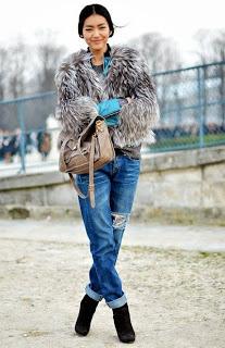 Street style:Ripped jeans