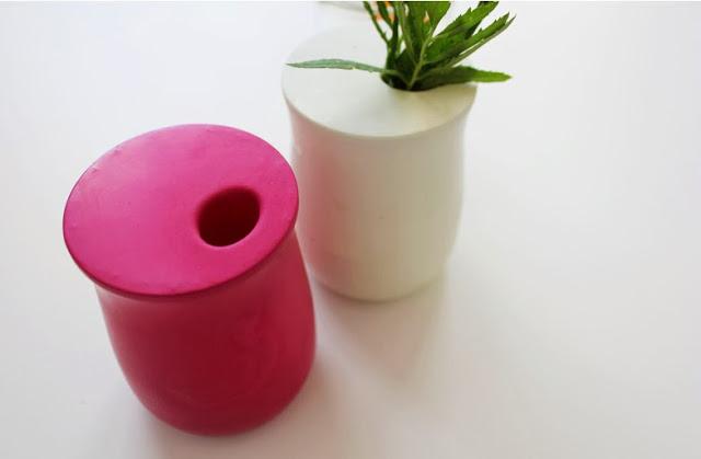 Mini jarrones de colores - DIY Mini jarrones de colores - DIY