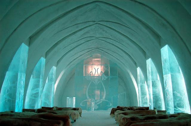 Hotel de Glace - habitación de hielo de gran tamaño para grupos