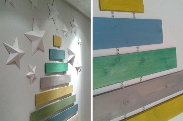 DIY: ÁRBOL DE NAVIDAD CON LISTONES DE ABETO PINTADO DIY: ÁRBOL DE NAVIDAD CON LISTONES DE ABETO PINTADO