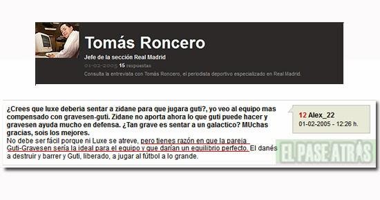 Tomás Roncero a toro pasado Tomás Roncero a toro pasado