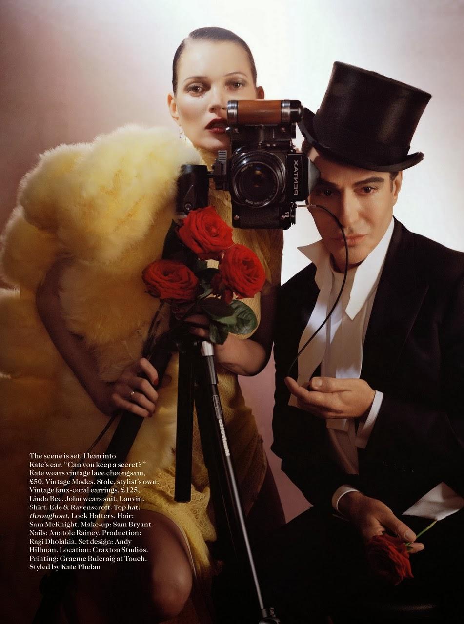 Kate Moss de la Mano de Galliano en Vogue Uk...