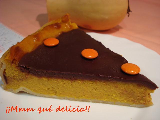 TARTA DE CALABAZA Y CHOCOLATE TARTA DE CALABAZA Y CHOCOLATE