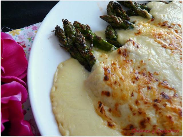 Trigueros Gratinados con Bechamel de Calabacín Trigueros Gratinados con Bechamel de Calabacín