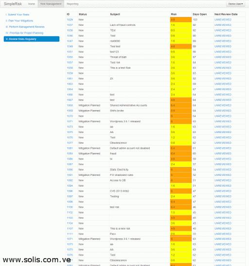 SimpleRisk: Herramienta para la Gestión de Riesgos (I) SimpleRisk: Herramienta para la Gestión de Riesgos (I)