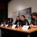 Presentación de ‘Diamantes negros’, dirigida por Miguel Alcantud africa, bardem, Carlo D’Ursi, carlos bardem, cine español, Diamantes negros, diamantes negros miguel alcantud, diamantes negros peliculas, fotografias, futbol, futbolistas, guillermo toledo, Hamidou Samake, imagenes, madrid, mali, Miguel Alcantud, ojeadores, pelicula, photocall, presentacion, rueda de prensa, Setigui Diallo