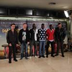 Presentación de ‘Diamantes negros’, dirigida por Miguel Alcantud africa, bardem, Carlo D’Ursi, carlos bardem, cine español, Diamantes negros, diamantes negros miguel alcantud, diamantes negros peliculas, fotografias, futbol, futbolistas, guillermo toledo, Hamidou Samake, imagenes, madrid, mali, Miguel Alcantud, ojeadores, pelicula, photocall, presentacion, rueda de prensa, Setigui Diallo
