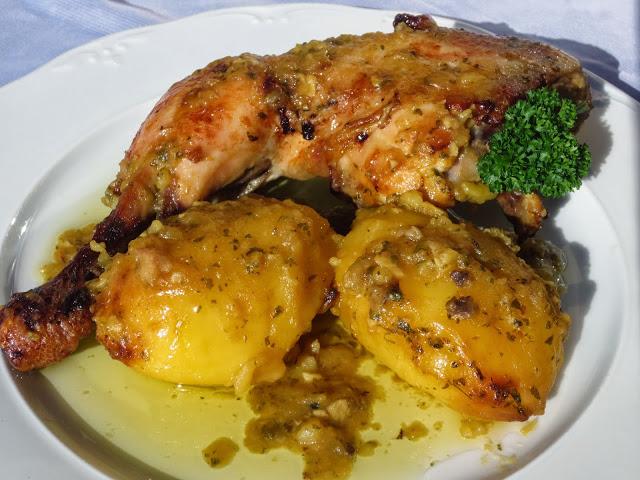 Pollo asado a la importancia olla GM