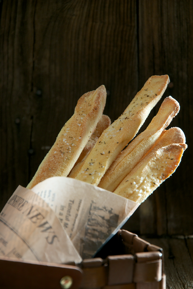 Grissinis, colines, palitos de pan o breadsticks