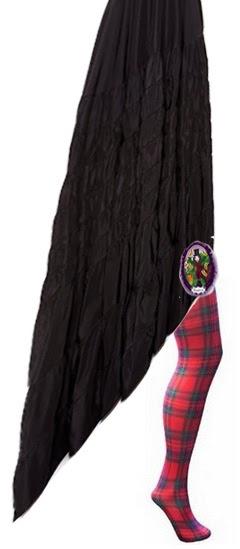 Recreación con Photoshop de como quedaría la falda recogida con un broche Cómo crear tu look de Fiesta: Zapatos y Accesorios