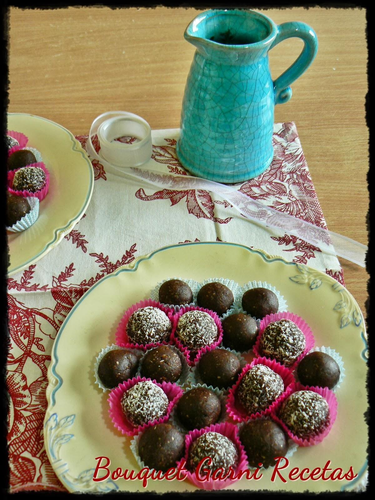 Bombones de avena y cacao