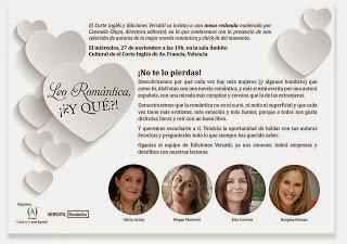 Yo leo Romántica ¿ y qué?; Crónica de una tarde memorable. Valencia, 27 de noviembre de 2013 Yo leo Romántica ¿ y qué?; Crónica de una tarde memorable. Valencia, 27 de noviembre de 2013