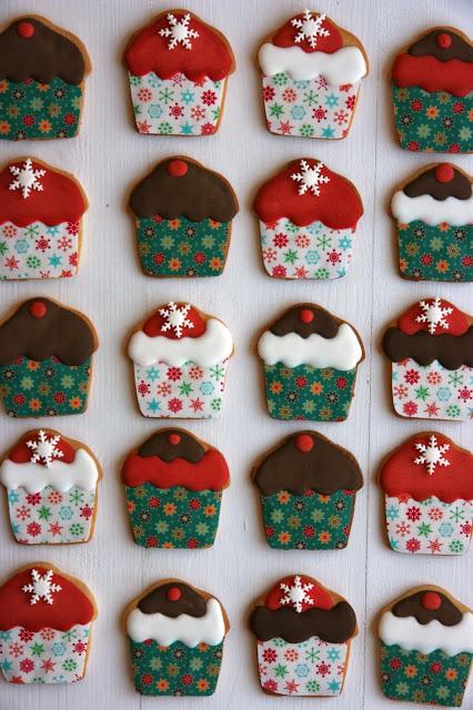 Galletas decoradas de cupcakes