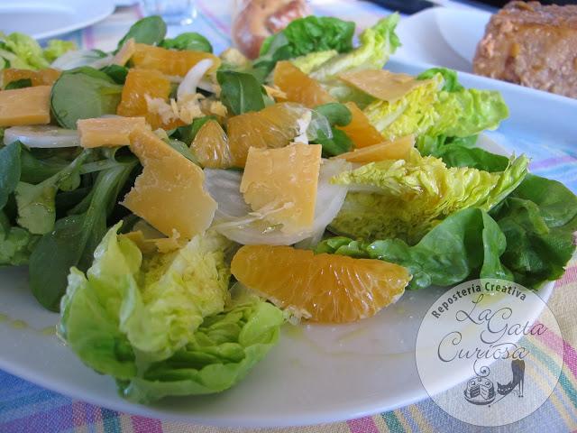 ENSALADA DE CANONIGOS CON MANDARINAS ENSALADA DE CANONIGOS CON MANDARINAS