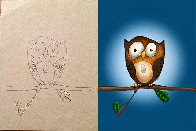 Gente increíble: un padre colorea los dibujos de sus hijos de forma espectacular Gente increíble: un padre colorea los dibujos de sus hijos de forma espectacular