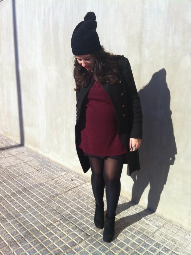 .Burgundy and bunny. .Burgundy and bunny.