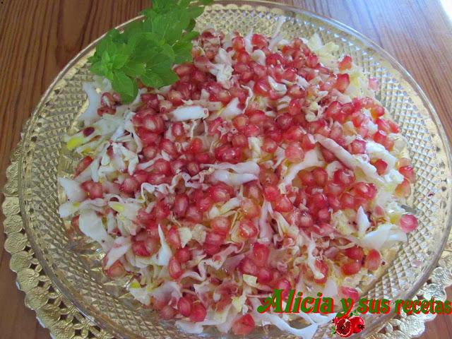 ENSALADA DE COL Y GRANADA