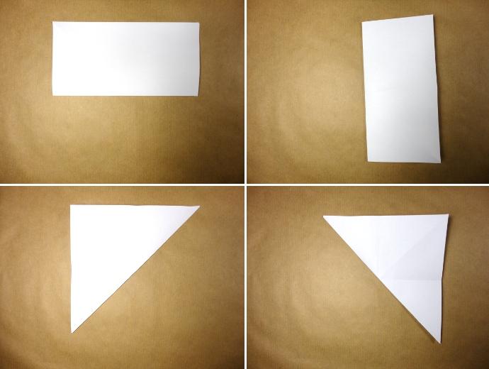 Prepara un árbol de Navidad con un cuadrado de papel - Paperblog