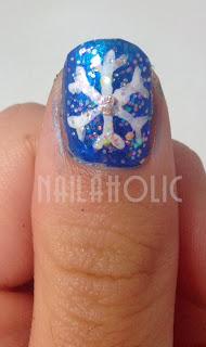 Tutorial - Christmas nails: Snowflakes